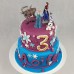 Frozen 2 Tier Characters Cake (D,V)